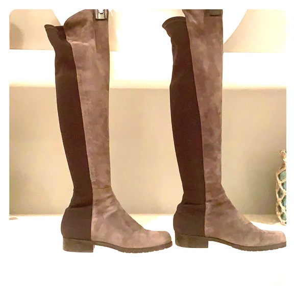 Stuart Weitzman suede knee-high boots - Picture 1 of 7